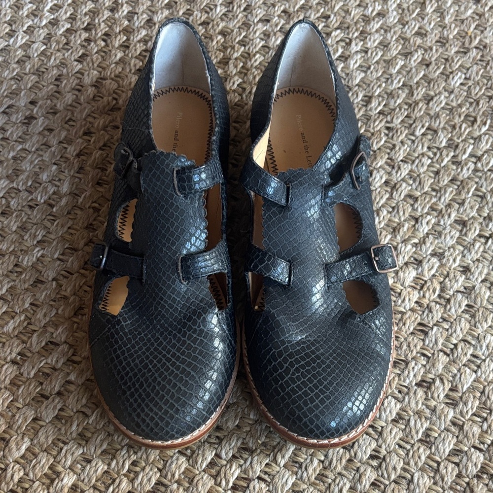 Anthropologie Pilcro Black Loafer with Straps 7
